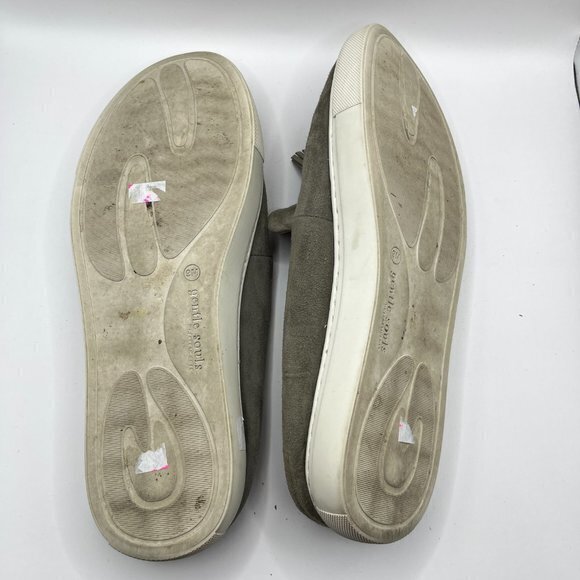 Gentle Souls By Kenneth Cole Rory Tassel Gray Suede Mule Loafer Size 9M - Picture 7 of 7